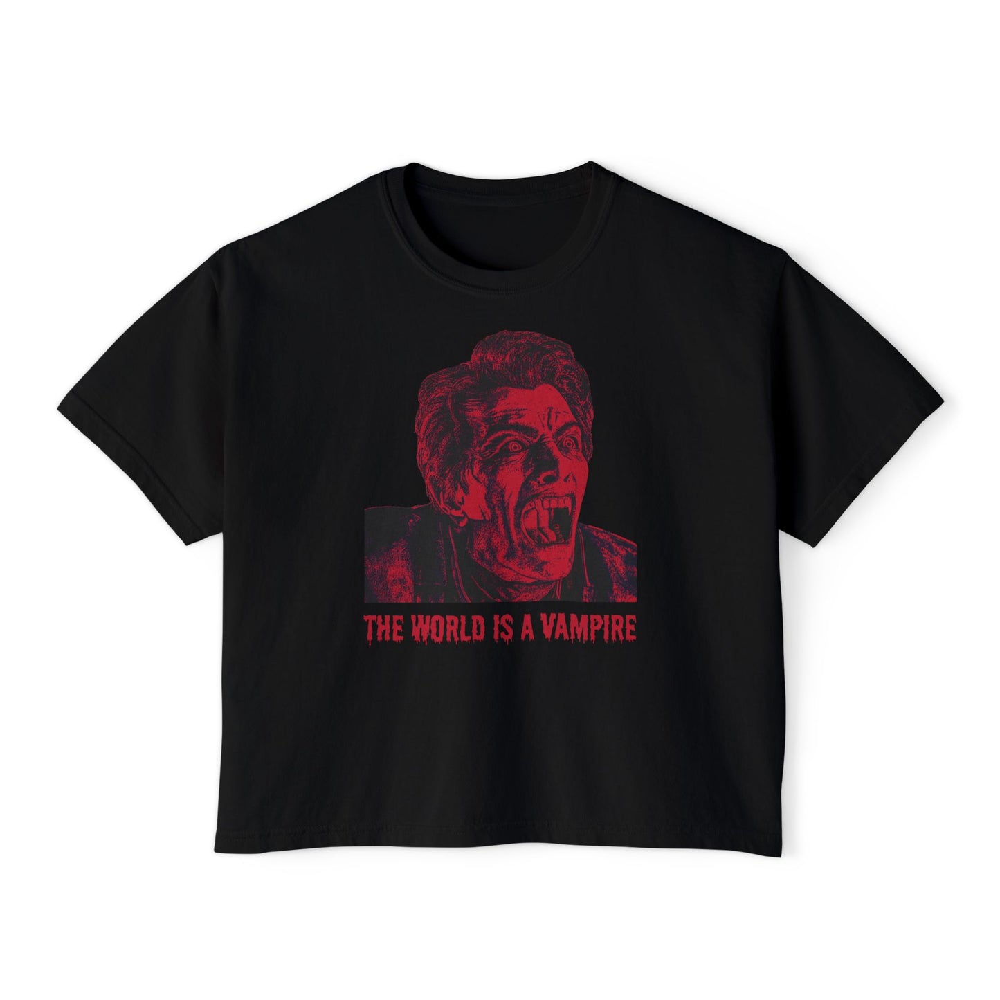 The World is a Vampire Boxy Tee